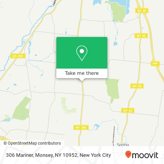Mapa de 306 Mariner, Monsey, NY 10952