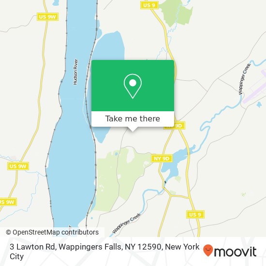 Mapa de 3 Lawton Rd, Wappingers Falls, NY 12590
