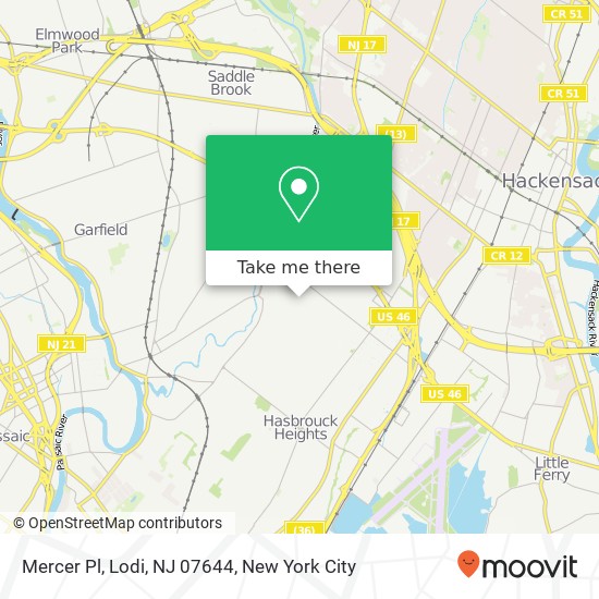 Mercer Pl, Lodi, NJ 07644 map