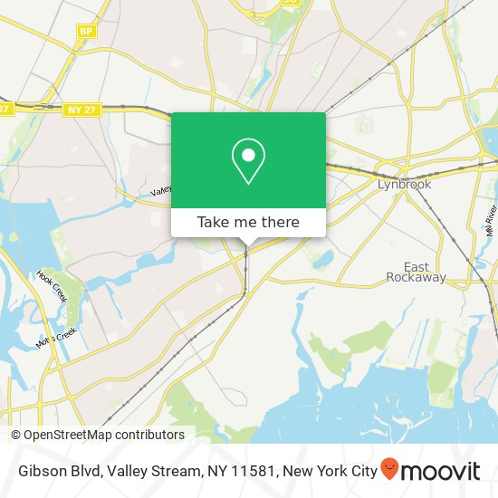 Gibson Blvd, Valley Stream, NY 11581 map