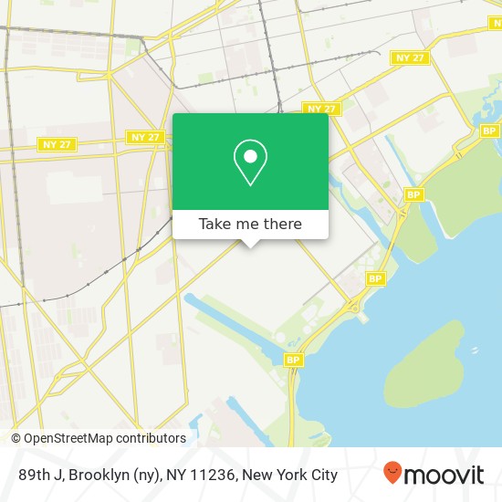 Mapa de 89th J, Brooklyn (ny), NY 11236