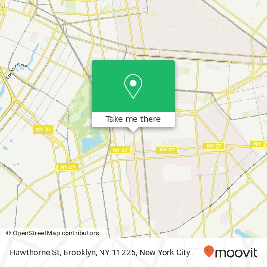 Mapa de Hawthorne St, Brooklyn, NY 11225