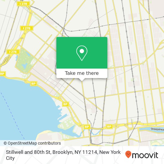 Mapa de Stillwell and 80th St, Brooklyn, NY 11214