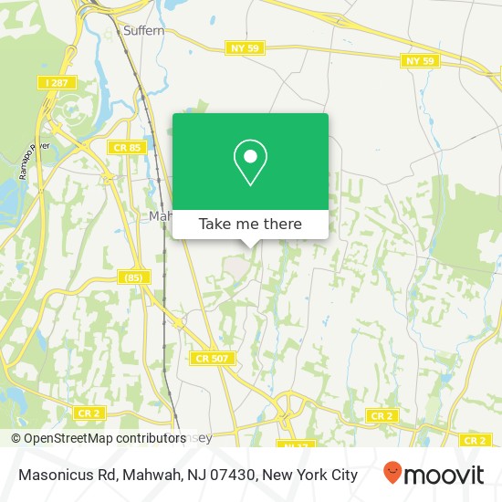 Masonicus Rd, Mahwah, NJ 07430 map