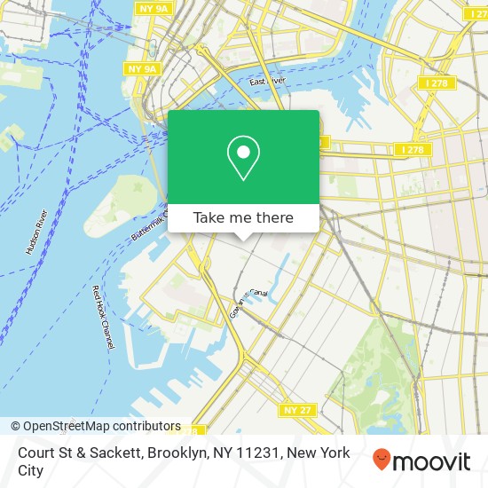 Court St & Sackett, Brooklyn, NY 11231 map