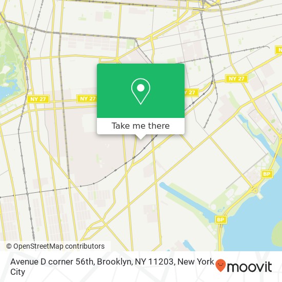 Avenue D corner 56th, Brooklyn, NY 11203 map