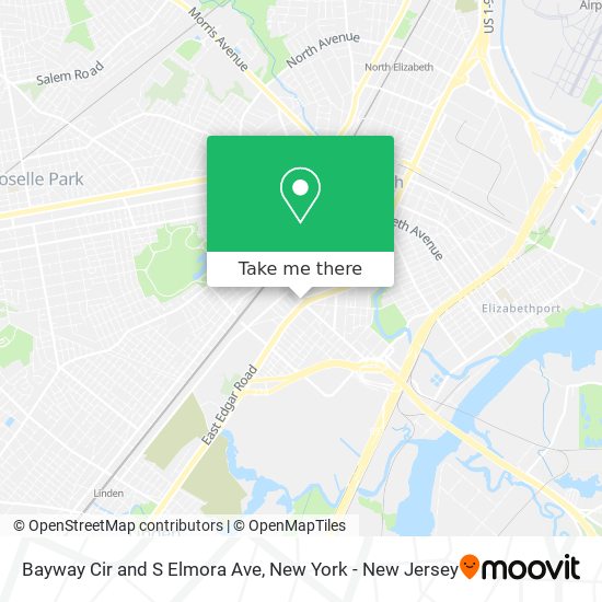 Mapa de Bayway Cir and S Elmora Ave