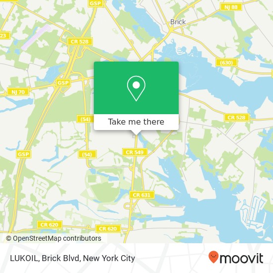 Mapa de LUKOIL, Brick Blvd