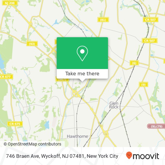 746 Braen Ave, Wyckoff, NJ 07481 map