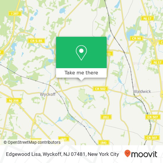 Edgewood Lisa, Wyckoff, NJ 07481 map
