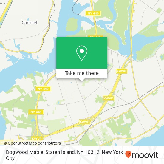 Mapa de Dogwood Maple, Staten Island, NY 10312