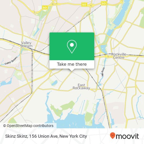 Mapa de Skinz Skinz, 156 Union Ave