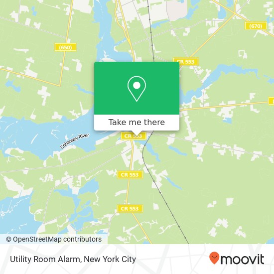 Mapa de Utility Room Alarm, 36 Main St