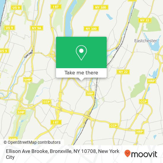 Mapa de Ellison Ave Brooke, Bronxville, NY 10708