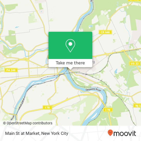 Mapa de Main St at Market, Phillipsburg, NJ 08865