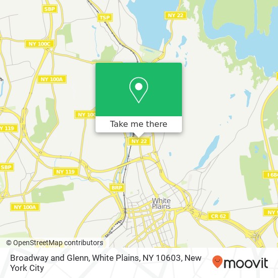 Mapa de Broadway and Glenn, White Plains, NY 10603