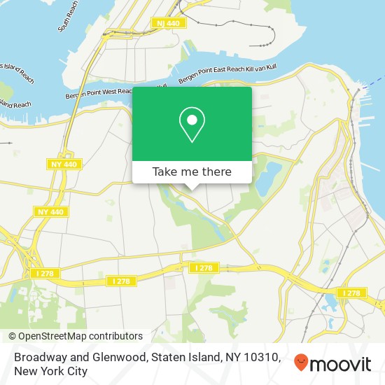 Mapa de Broadway and Glenwood, Staten Island, NY 10310