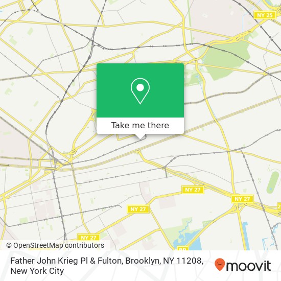 Father John Krieg Pl & Fulton, Brooklyn, NY 11208 map