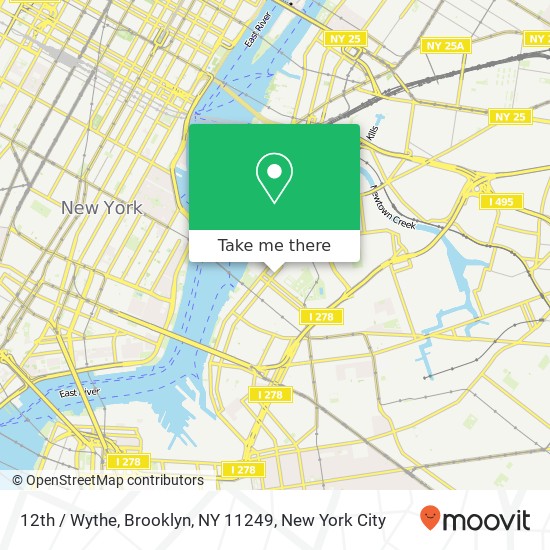 12th / Wythe, Brooklyn, NY 11249 map