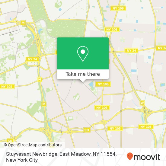 Mapa de Stuyvesant Newbridge, East Meadow, NY 11554