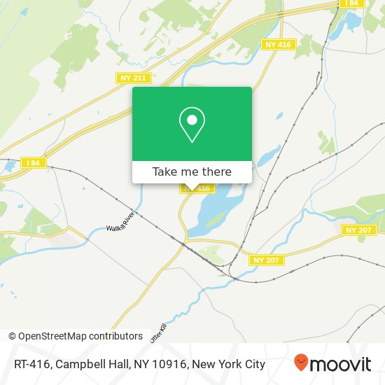 Mapa de RT-416, Campbell Hall, NY 10916