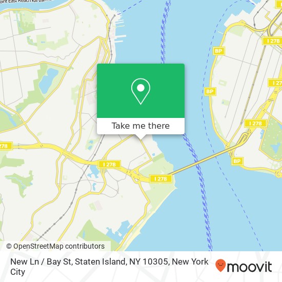 Mapa de New Ln / Bay St, Staten Island, NY 10305