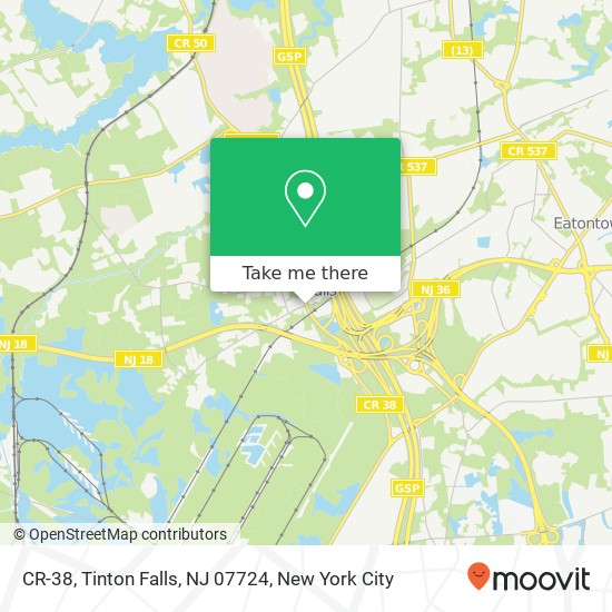 CR-38, Tinton Falls, NJ 07724 map
