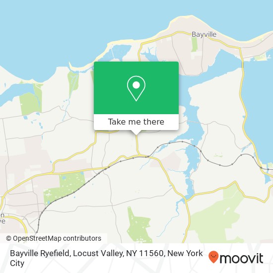 Mapa de Bayville Ryefield, Locust Valley, NY 11560