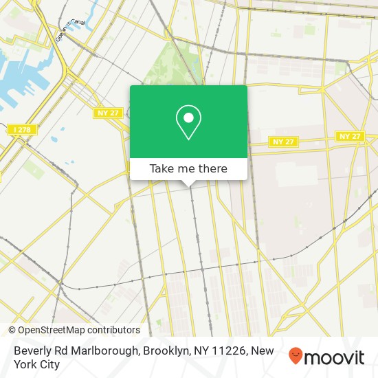Beverly Rd Marlborough, Brooklyn, NY 11226 map