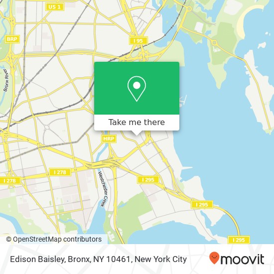 Mapa de Edison Baisley, Bronx, NY 10461