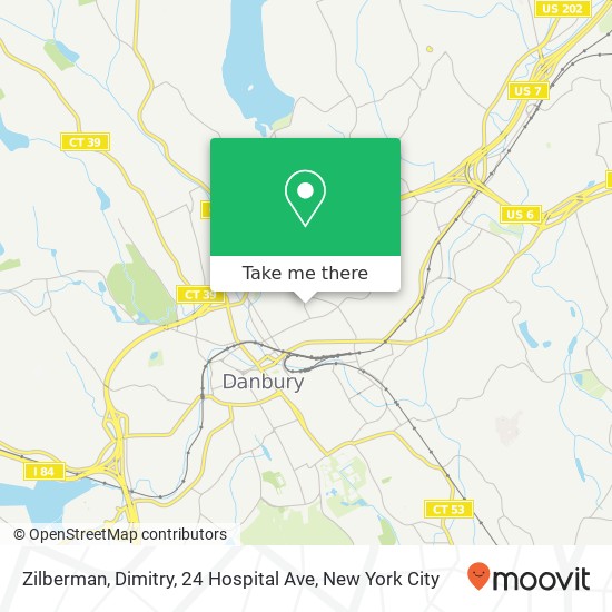 Mapa de Zilberman, Dimitry, 24 Hospital Ave