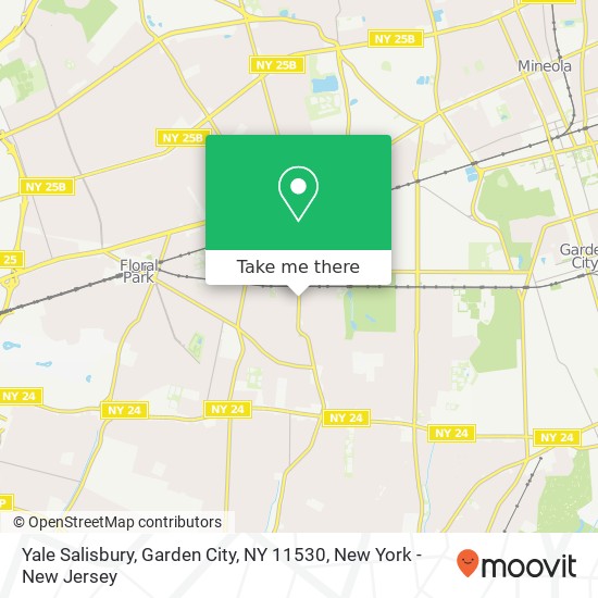 Mapa de Yale Salisbury, Garden City, NY 11530