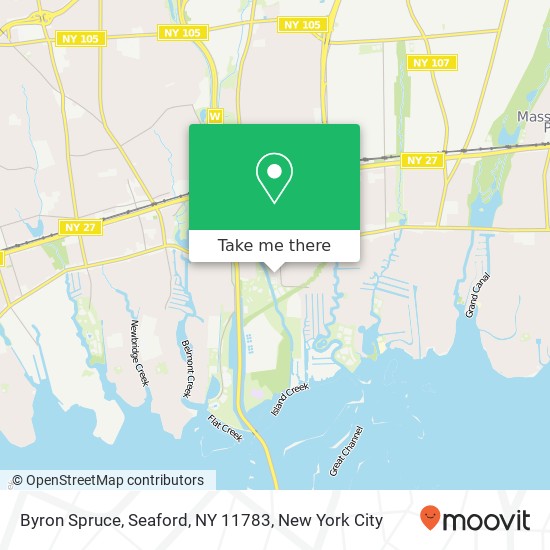 Mapa de Byron Spruce, Seaford, NY 11783