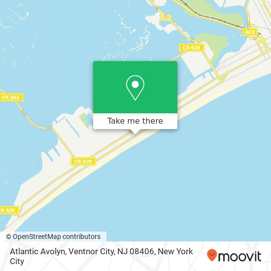 Mapa de Atlantic Avolyn, Ventnor City, NJ 08406