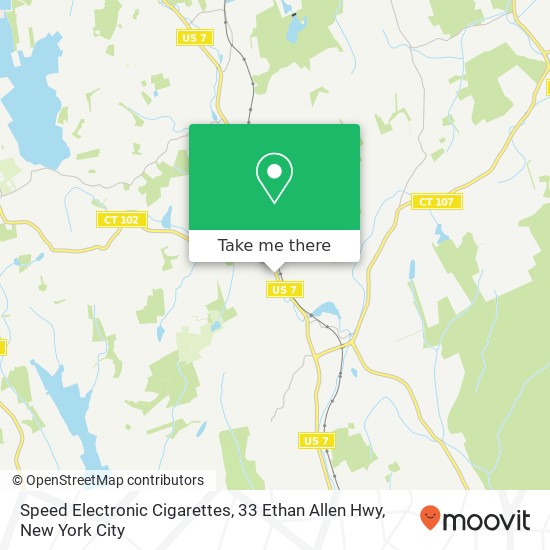 Speed Electronic Cigarettes, 33 Ethan Allen Hwy map