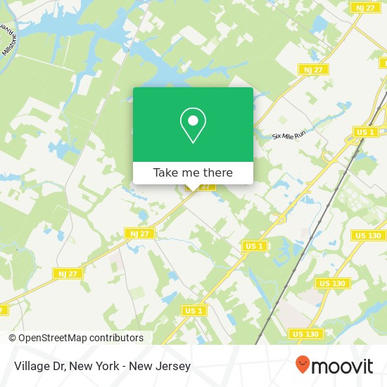 Mapa de Village Dr, Somerset, NJ 08873