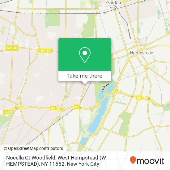 Nocella Ct Woodfield, West Hempstead (W HEMPSTEAD), NY 11552 map