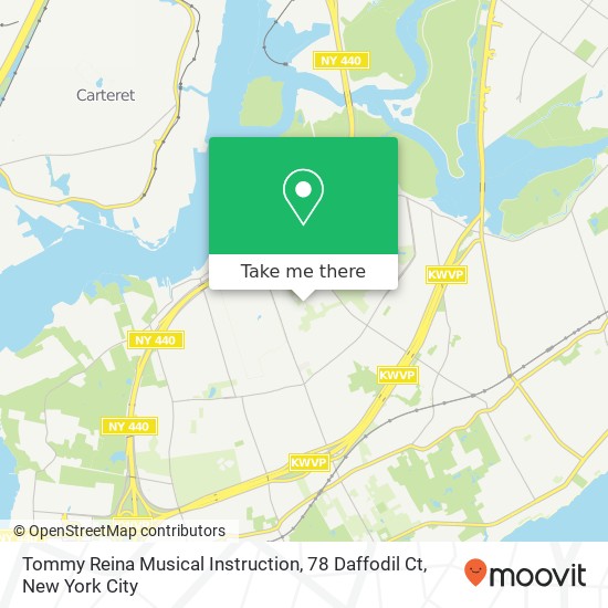 Mapa de Tommy Reina Musical Instruction, 78 Daffodil Ct