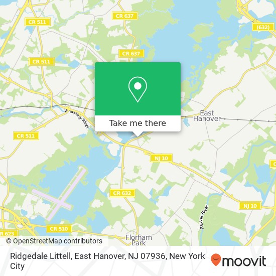 Ridgedale Littell, East Hanover, NJ 07936 map