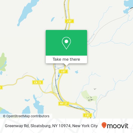 Greenway Rd, Sloatsburg, NY 10974 map