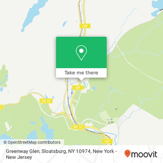 Mapa de Greenway Glen, Sloatsburg, NY 10974
