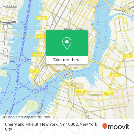 Cherry and Pike St, New York, NY 10002 map