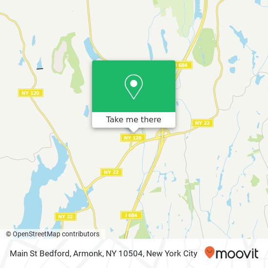 Main St Bedford, Armonk, NY 10504 map