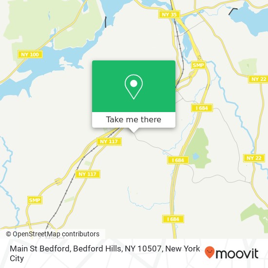 Mapa de Main St Bedford, Bedford Hills, NY 10507