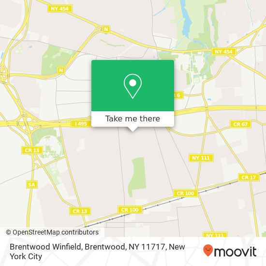 Mapa de Brentwood Winfield, Brentwood, NY 11717