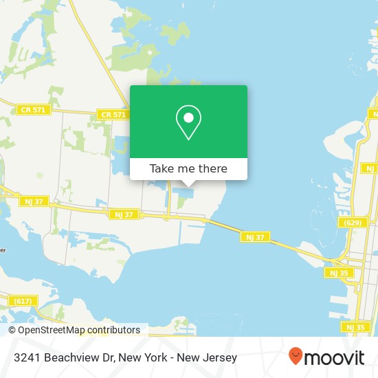 3241 Beachview Dr, Toms River, NJ 08753 map