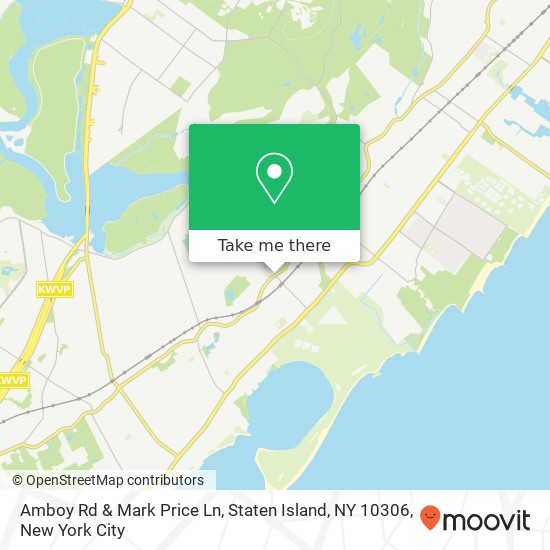 Mapa de Amboy Rd & Mark Price Ln, Staten Island, NY 10306