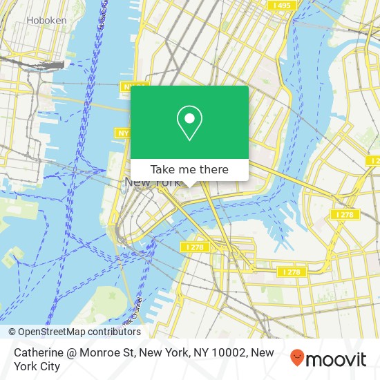 Catherine @ Monroe St, New York, NY 10002 map