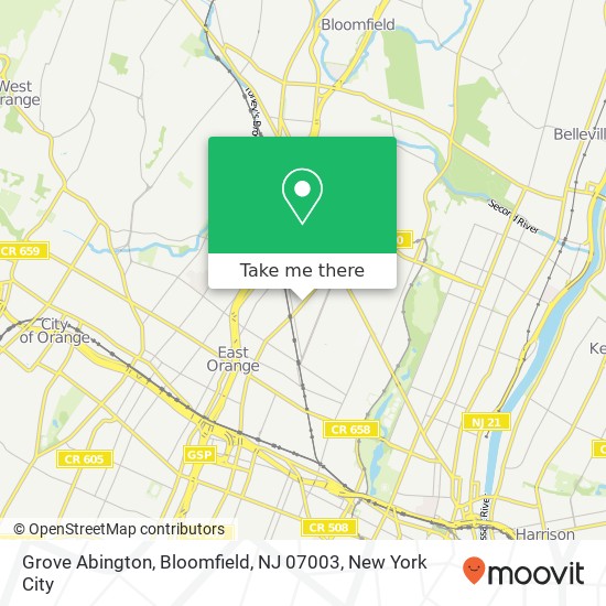 Grove Abington, Bloomfield, NJ 07003 map