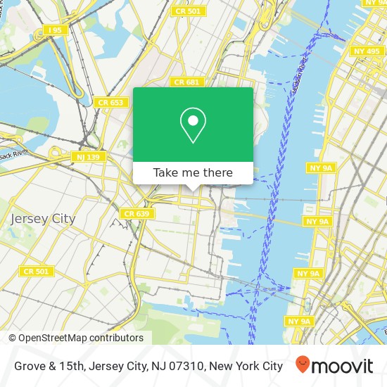 Grove & 15th, Jersey City, NJ 07310 map